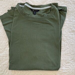 Brooks Brothers Green Crewneck Longsleeve Tee